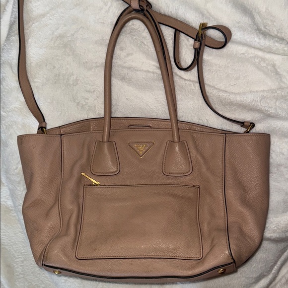 PRADA Front Pocket Wing Convertible Tote Vitello Daino - Picture 1 of 15